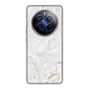 Мраморний чехол на Realme 12 Plus (VPrint) (Білий мрамор)