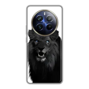 Чохли з картинкою животних Realme 12 Plus (Чорний ЛЕВ)