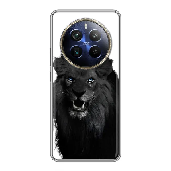 Чехол с принтом «Черный ЛЕВ» для Realme 12 Plus