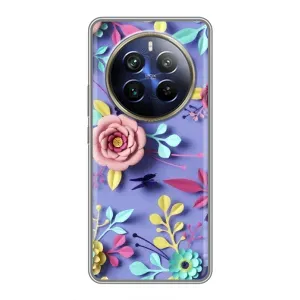 Чохли з квітами для Realme 12 Plus (VPrint) (Дизайн квітів)