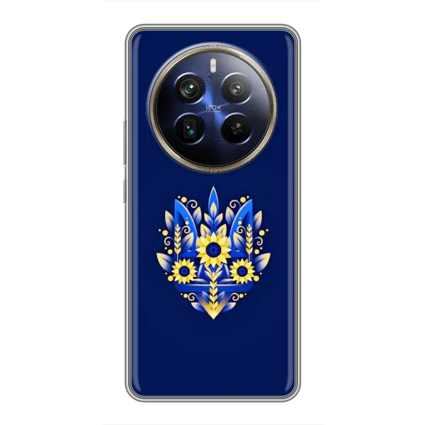 Чохол з принтом «Квітковий Герб» для Realme 12 Plus Чохол з принтом «Квітковий Герб» для Realme 12 Plus