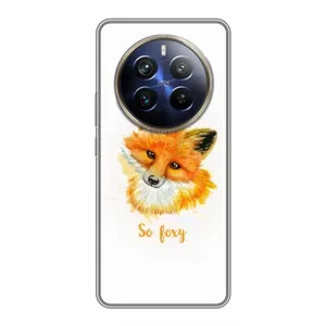 Чехлы с картинкой Лисички для Realme 12 Plus (VPrint) (Девочка Лиса)