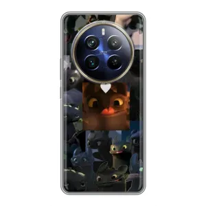Чохол як приборкати дракона на Realme 12 Plus (Дракон колаж)