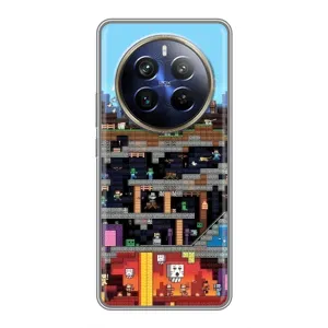 Чохол Майнкрафт на Realme 12 Plus (AlphaPrint) Minecraft (фон Minecraft)
