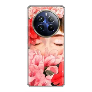 Чехлы (ART) Цветы на Realme 12 Plus (VPrint) (Очі в квітах)