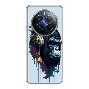 Чохол з Мавпами Realme 12 Plus - (AlphaPrint) (Горила в навушниках)