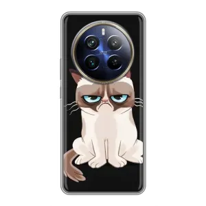 Чохол з принтом для Realme 12 Plus (AlphaPrint) Модні коти (Сумний кіт)