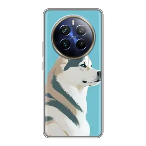 Чохол з Хаскі Realme 12 Plus - (AlphaPrint) (Хаскі арт)