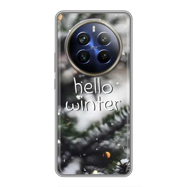 Чохол з принтом «Hello winter» для Realme 12 Plus Чохол з принтом «Hello winter» для Realme 12 Plus