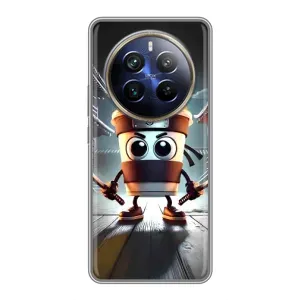Чехол с мемом Тралалело тралала на Realme 12 Plus (Капучино асасино)