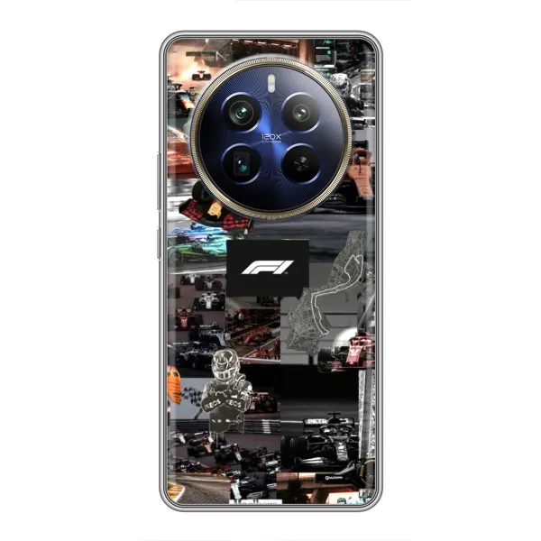Чохол з принтом «Гоночний колаж Ф1» для Realme 12 Plus Чохол з принтом «Гоночний колаж Ф1» для Realme 12 Plus