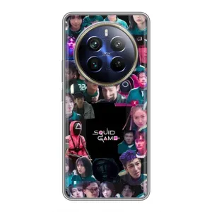 Чохол Гра в кальмара для Realme 12 Plus (Колаж Гра кальмара)