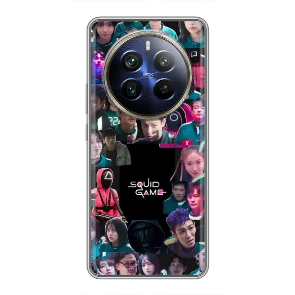 Чохол з принтом «Колаж Гра кальмара» для Realme 12 Plus