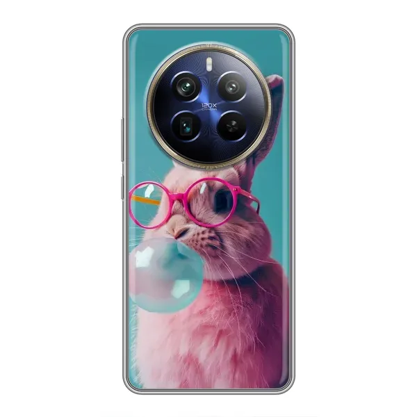 Чохол з принтом «Кролик в окулярах» для Realme 12 Plus
