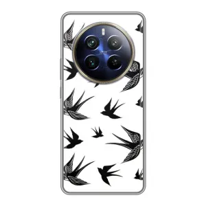 Чохол з пташками на Realme 12 Plus (VPrint) (Ластівки)