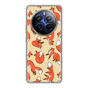 Чехлы с картинкой Лисички для Realme 12 Plus (VPrint) (Лисички)
