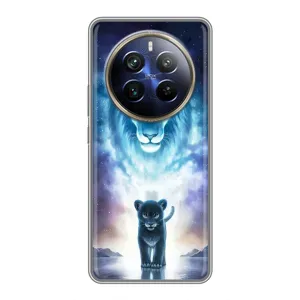 Чохол з картинкою ЛЕВ для Realme 12 Plus (VPrint) (Маленький лев)