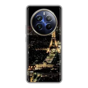 Чохол Ейфелева Вежа Realme 12 Plus - (AlphaPrint) (Нічний Париж)