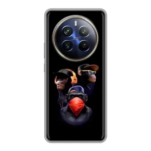 Чохол з Мавпами Realme 12 Plus - (AlphaPrint) (Три мавпи)