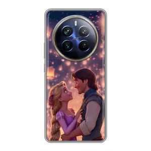 Чехол Рапунцель для Realme 12 Plus (Принцесса и принц)