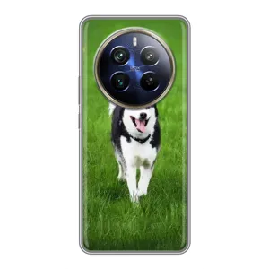 Чохол з Хаскі Realme 12 Plus - (AlphaPrint) (Радісний Хаскі)
