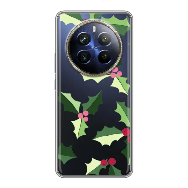 Чехол с принтом «Рождественский фон» для Realme 12 Plus