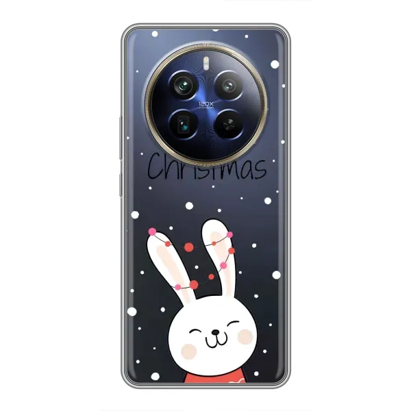 Чехол с принтом «Рождественский заяц» для Realme 12 Plus