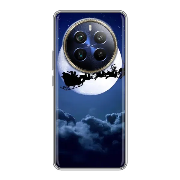Чохол з принтом «Санта - місяць» для Realme 12 Plus