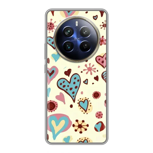 Чохол з принтом «Сердечки» для Realme 12 Plus