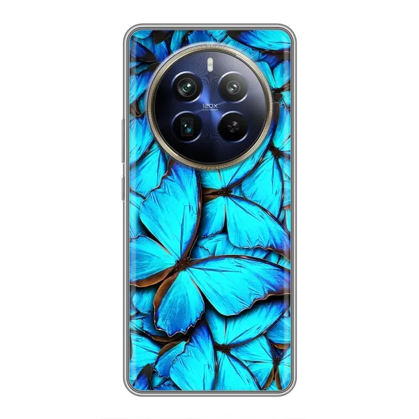 Чохол з принтом «Сині метелики» для Realme 12 Plus