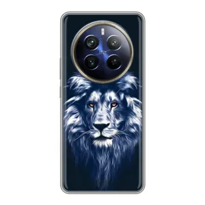 Чохол з картинкою ЛЕВ для Realme 12 Plus (VPrint) (Синій Лев)