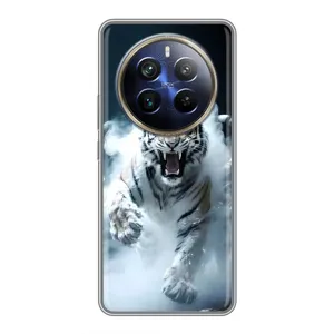 Чохол з принтом «Білий тигр у диму» для Realme 12 Plus