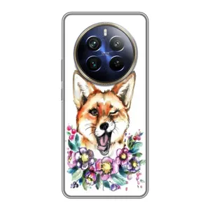 Чехлы с картинкой Лисички для Realme 12 Plus (VPrint) (Веселая лисичка)