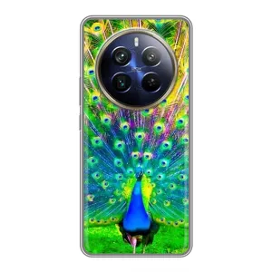 Чохол з пташками на Realme 12 Plus (VPrint) (Яскравий Павлин)