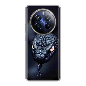 Чохол з принтом «Чорна змія» для Realme 12 Plus