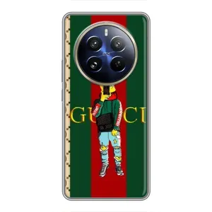 Брендновые Чехлы для Realme 12 Pro Plus - (PREMIUMPrint) (Барт ГУЧЧИ)