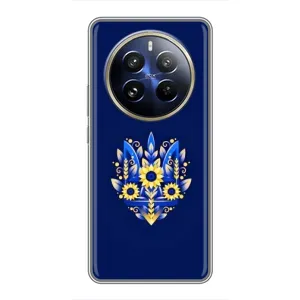 Чехлы для Realme 12 Pro Plus  Укр. Символика (AlphaPrint) (Цветочный Герб)