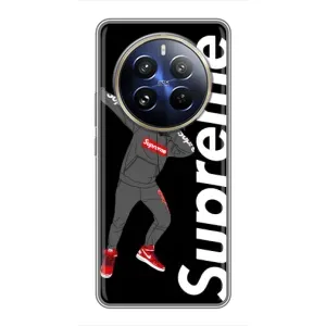 Чехол для Realme 12 Pro Plus с картинкой Supreme (AlphaPrint) (Деб Суприм)