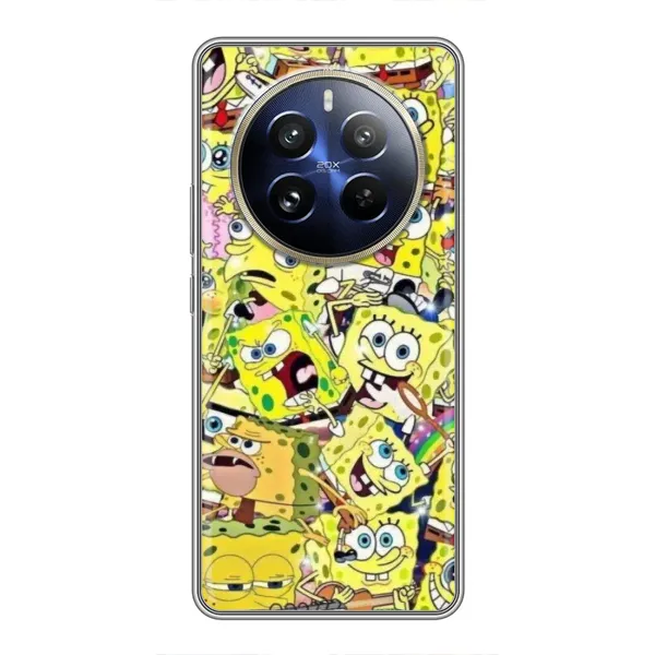 Чехол с принтом «Эмоции Спанч Боба» для Realme 12 Pro Plus