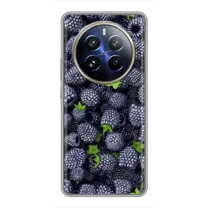 Чехлы с Фруктами для Realme 12 Pro Plus (VPrint) (Ежевика)