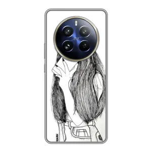 Чехол с печатью для Realme 12 Pro Plus - (Мода) (AlphaPrint) (Фото девочки)
