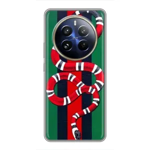Чехлы ГУЧЧИ для Реалми 12 Про Плюс (AlphaPrint) (Gucci змия)