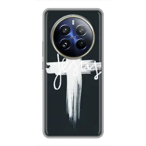 Чехол для Realme 12 Pro Plus (AlphaPrint) - (Христианские) (Иисус)