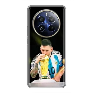 Чехлы для Realme 12 Pro Plus (Leo чемпион) (AlphaPrint) (Кубок Месси)