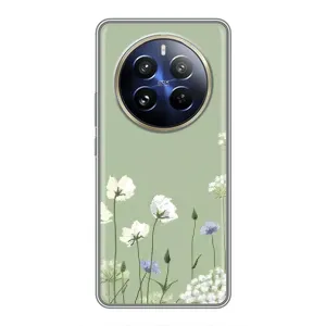 Чохол з принтом «Квіти на зеленому» для Realme 12 Pro Plus