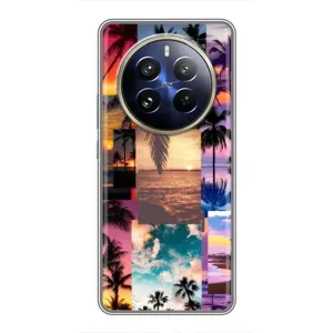 Силиконовый чехол с КАРТИНКАМИ лето для Realme 12 Pro Plus (AlphaPrint) (Летний отпуск)