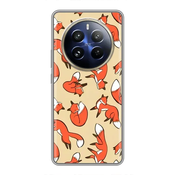 Чехол с принтом «Лисички» для Realme 12 Pro Plus Чехол с принтом «Лисички» для Realme 12 Pro Plus