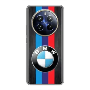Чехол для Реалми 12 Про Плюс - с принтом БМВ (AlphaPrint) (Лого BMW)