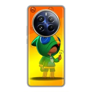 Чехол для Realme 12 Pro Plus Бравл Старс (VPrint) (Мальчик Леон)
