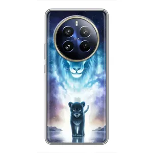 Чехол со Львом для Realme 12 Pro Plus (VPrint) (Маленький лев)